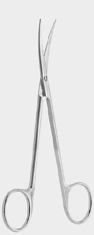 Ножиці МЕТЦЕНБАУМА-ФІНО (METZENBAUM fino), 18 см (cm), вигнуті (з вольфрам-карбідними вставками)